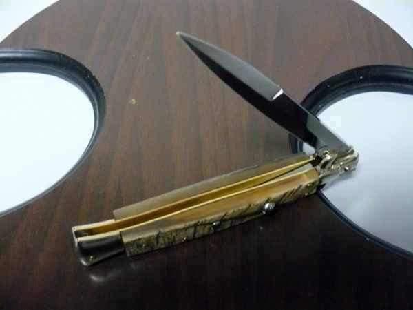 Picklock - Frank Beltrame - Italian stiletto -pugnale 28 cm, lama baionetta, corno di ariete FB  P28/63 - 3