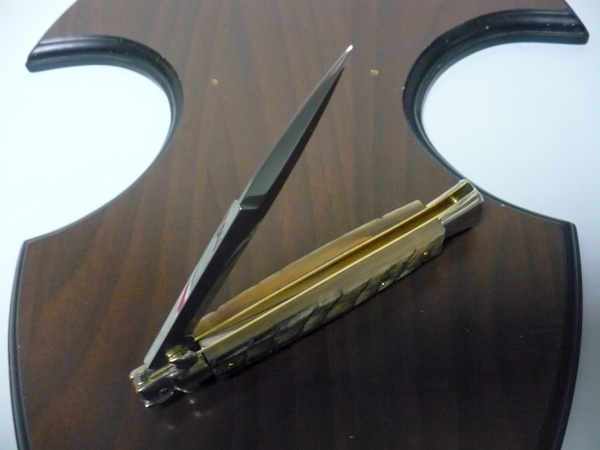 Picklock - Frank Beltrame - Italian stiletto -pugnale 28 cm, lama baionetta, corno di ariete FB  P28/63 - 3