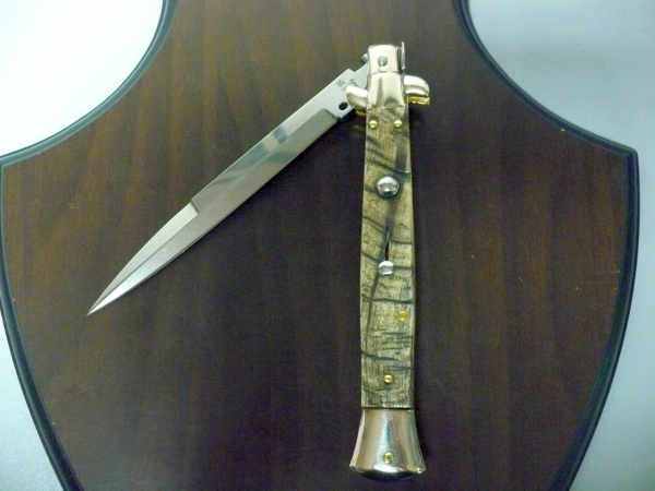 Picklock - Frank Beltrame - Italian stiletto -pugnale 28 cm, lama baionetta, corno di ariete FB  P28/63 - 3