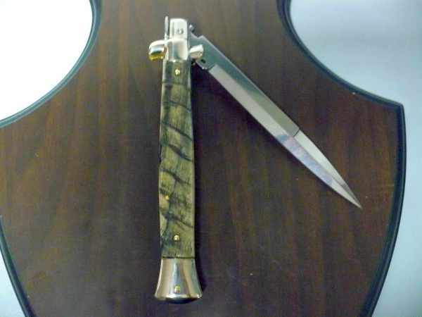 Picklock - Frank Beltrame - Italian stiletto -pugnale 28 cm, lama baionetta, corno di ariete FB  P28/63 - 3