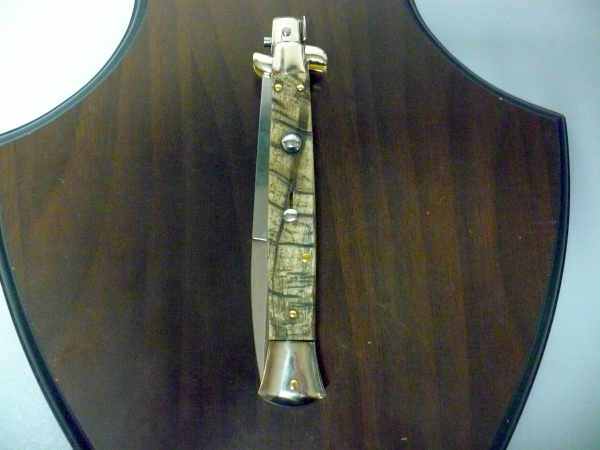 Picklock - Frank Beltrame - Italian stiletto -pugnale 28 cm, lama baionetta, corno di ariete FB  P28/63 - 3