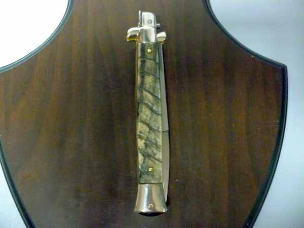 Picklock - Frank Beltrame - Italian stiletto -pugnale 28 cm, lama baionetta, corno di ariete FB  P28/63 - 3