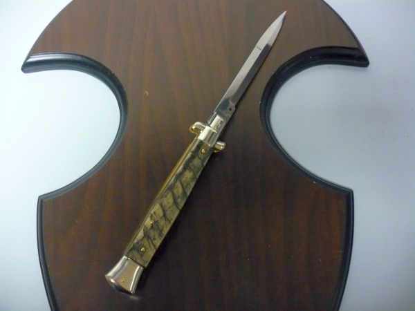 Picklock - Frank Beltrame - Italian stiletto -pugnale 28 cm, lama baionetta, corno di ariete FB  P28/63 - 3