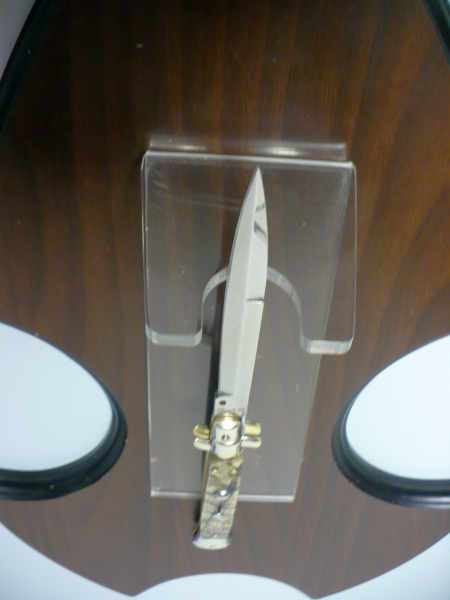 Picklock - Frank Beltrame - Italian stiletto -pugnale 28 cm, lama baionetta, corno di ariete FB  P28/63 - 3