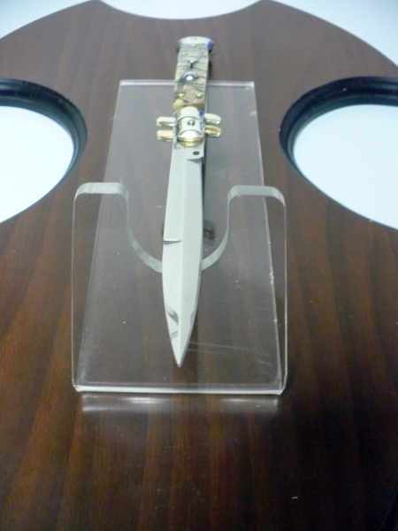 Picklock - Frank Beltrame - Italian stiletto -pugnale 28 cm, lama baionetta, corno di ariete FB  P28/63 - 3