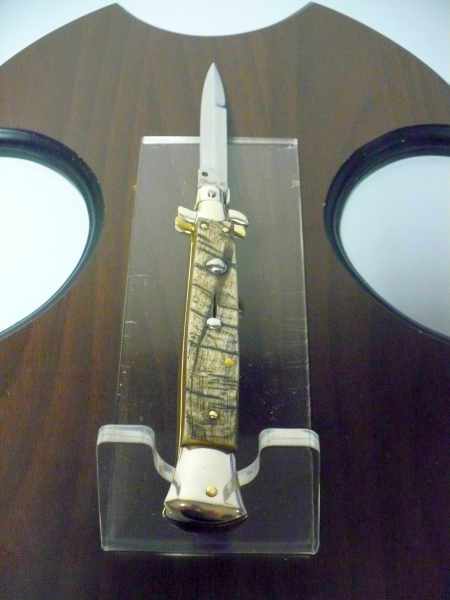 Picklock - Frank Beltrame - Italian stiletto -pugnale 28 cm, lama baionetta, corno di ariete FB  P28/63 - 3