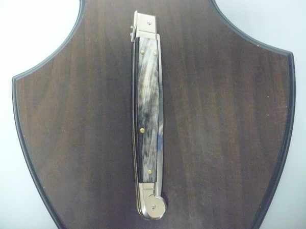 Siciliano,Picklock A.G.A. Campolin sicilian fighting - italian stiletto 30 cm - corno di bufalo  brasiliano / brazilian buffalo horn - 3