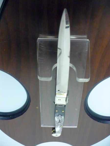 Siciliano,Picklock A.G.A. Campolin sicilian fighting - italian stiletto 30 cm - corno di bufalo  brasiliano / brazilian buffalo horn - 3