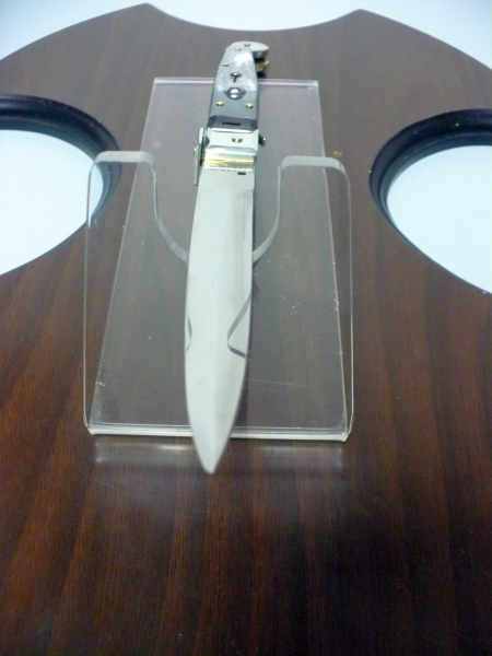 Siciliano,Picklock A.G.A. Campolin sicilian fighting - italian stiletto 30 cm - corno di bufalo  brasiliano / brazilian buffalo horn - 3