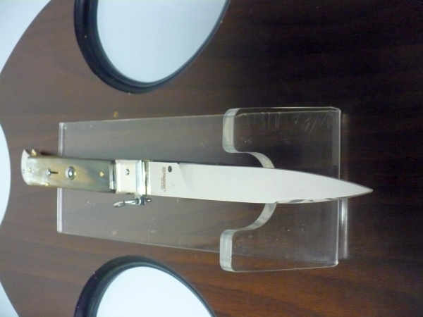 Famiglia Spadon - stiletto  falcon /28 - bufalo brasiliano - lama a swedge vecchio stile - 3