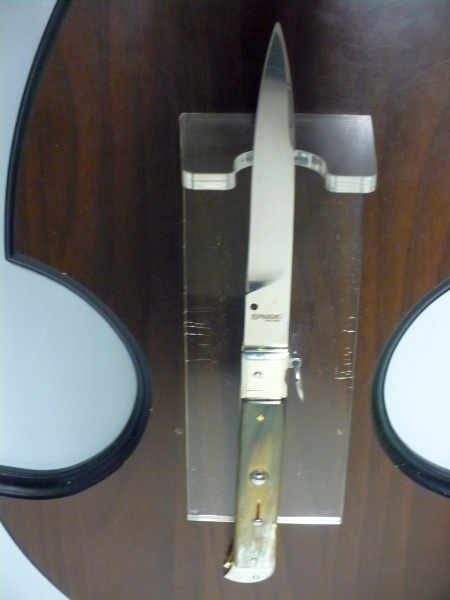 Famiglia Spadon - stiletto  falcon /28 - bufalo brasiliano - lama a swedge vecchio stile - 3