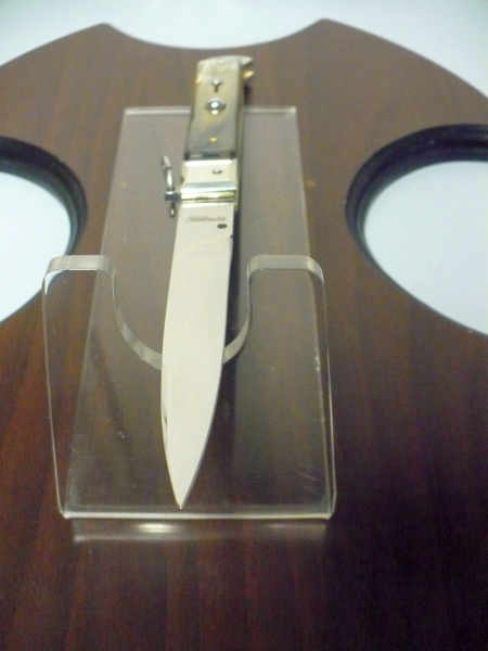 Famiglia Spadon - stiletto  falcon /28 - bufalo brasiliano - lama a swedge vecchio stile - 3