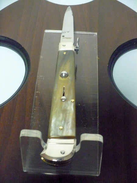 Famiglia Spadon - stiletto  falcon /28 - bufalo brasiliano - lama a swedge vecchio stile - 3