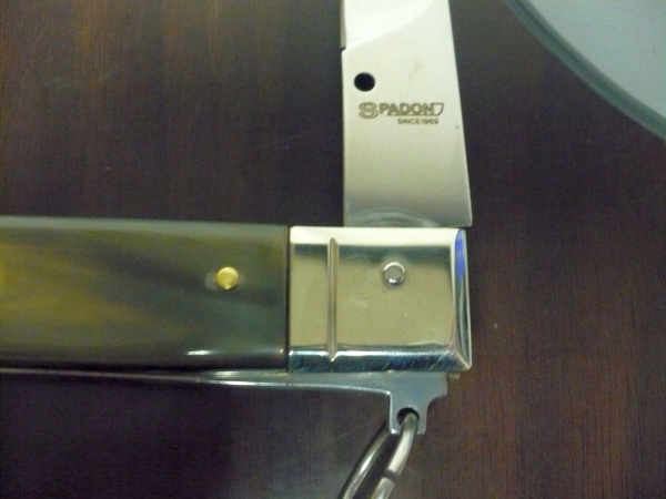 Famiglia Spadon - stiletto  falcon /28 - bufalo brasiliano - lama a swedge vecchio stile - 3