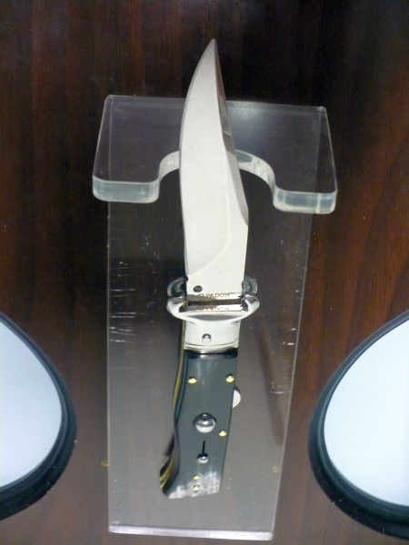 Famiglia Spadon - stiletto  calibro /20 - bufalo brasiliano - taglio classico clip point - 3