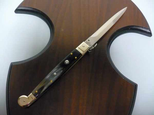 Siciliano A.G.A. Campolin sicilian fighting - italian stiletto 30 cm - brazilian buffalo horn - 3