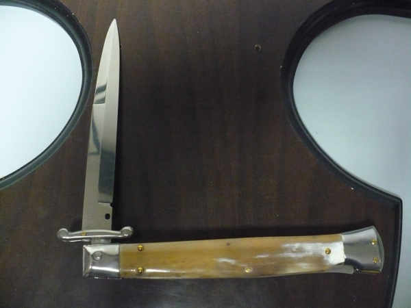 Swinguard Frank Beltrame - italian stiletto 28 cm -bufalo chiaro, lama baionetta- FB 550/58B- 4