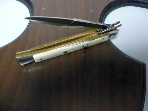 Swinguard Frank Beltrame - italian stiletto 28 cm -bufalo chiaro, lama baionetta- FB 550/58B- 4