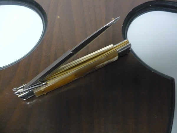Swinguard Frank Beltrame - italian stiletto 28 cm -bufalo chiaro, lama baionetta- FB 550/58B- 4