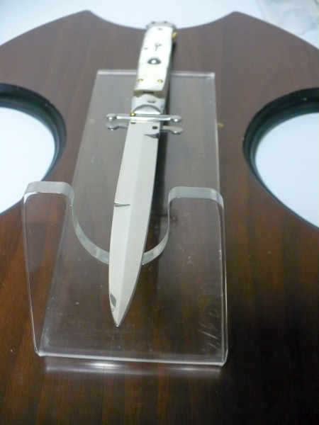 Swinguard Frank Beltrame - italian stiletto 28 cm -bufalo chiaro, lama baionetta- FB 550/58B- 4