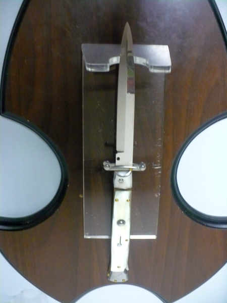 Swinguard Frank Beltrame - italian stiletto 28 cm -bufalo chiaro, lama baionetta- FB 550/58B- 4
