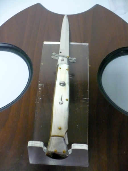 Swinguard Frank Beltrame - italian stiletto 28 cm -bufalo chiaro, lama baionetta- FB 550/58B- 4