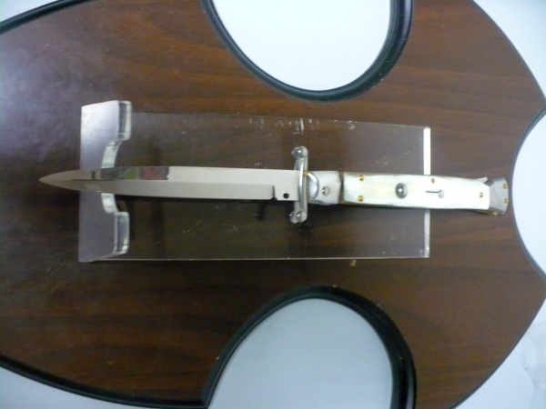 Swinguard Frank Beltrame - italian stiletto 28 cm -bufalo chiaro, lama baionetta- FB 550/58B- 4
