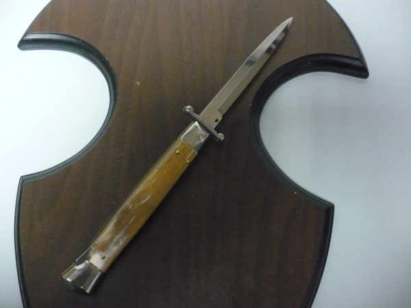 Swinguard Frank Beltrame - italian stiletto 28 cm -bufalo chiaro, lama baionetta- FB 550/58B- 4