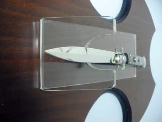 Frank Beltrame , italian stiletto , pugnale - 28 cm , corno di bufalo scuro, lama baionetta , modello FB 28/58B- 4