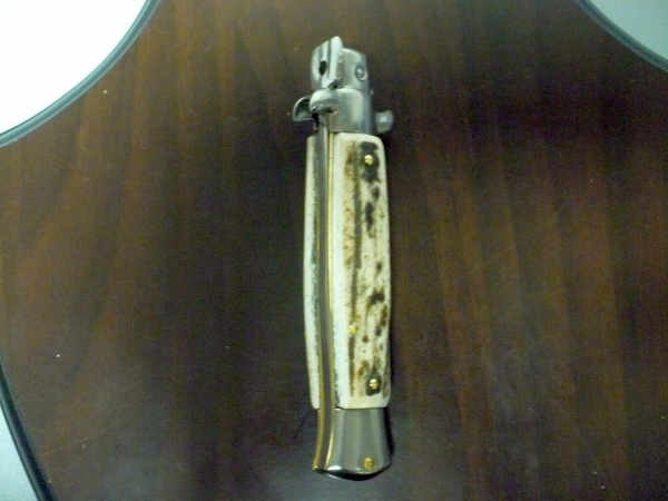 Frank Beltrame -  italian stiletto 20cm, corno di cervo -lama baionetta - 20FB/63B - 4