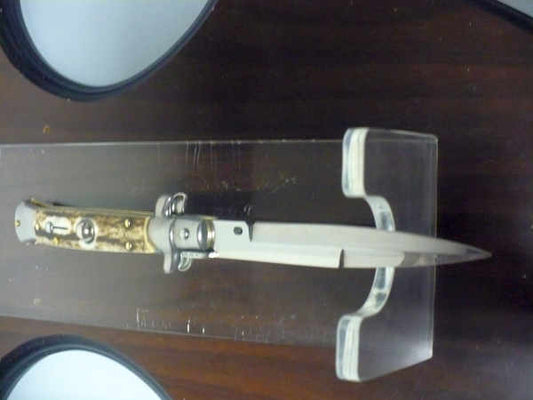 Frank Beltrame -  italian stiletto 20cm, corno di cervo -lama baionetta - 20FB/63B - 4