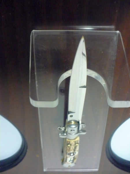 Frank Beltrame -  italian stiletto 20cm, corno di cervo -lama baionetta - 20FB/63B - 4