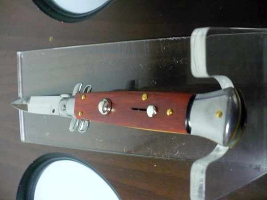 Frank Beltrame italian stiletto - 23 cm legno rosso -lama baionetta- modello FB 23/83B - 4