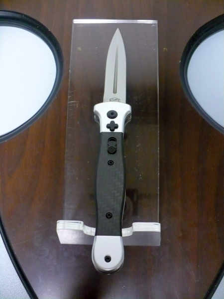 Fort Knife Works - cross - Usa 21,50 cm, pugnale, con impugnatura in fibra di carbonio , lama dagger