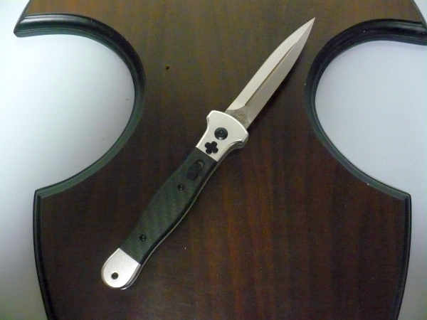 Fort Knife Works - cross - Usa 21,50 cm, pugnale, con impugnatura in fibra di carbonio , lama dagger