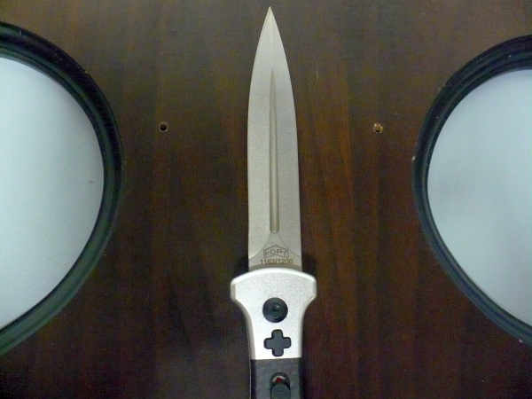 Fort Knife Works - cross - Usa 21,50 cm, pugnale, con impugnatura in fibra di carbonio , lama dagger