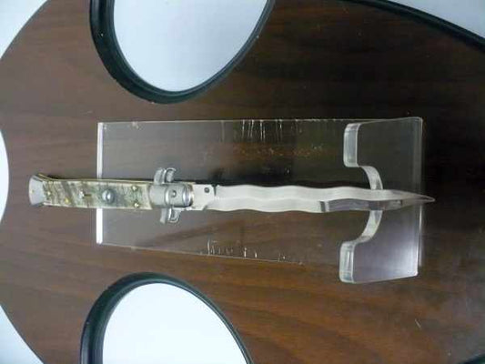 Frank Beltrame , italian stiletto - 28 cm , corno di ariete - lama kriss , modello FB 28/89K - 4