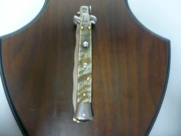 Frank Beltrame , italian stiletto - 28 cm , corno di ariete - lama kriss , modello FB 28/89K - 4