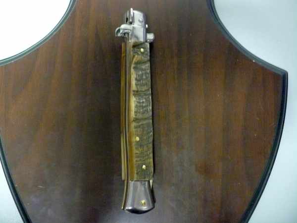 Frank Beltrame , italian stiletto - 28 cm , corno di ariete - lama kriss , modello FB 28/89K - 4