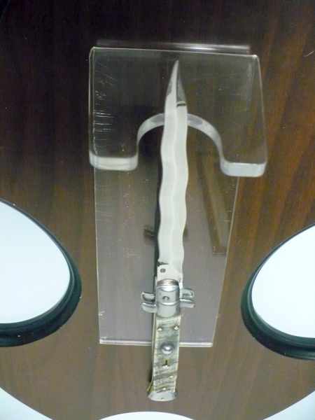 Frank Beltrame , italian stiletto - 28 cm , corno di ariete - lama kriss , modello FB 28/89K - 4