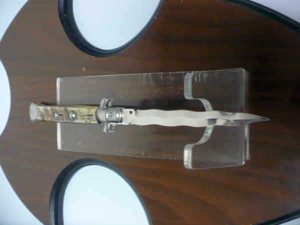 Frank Beltrame , italian stiletto - 28 cm , corno di ariete - lama kriss , modello FB 28/89K - 4
