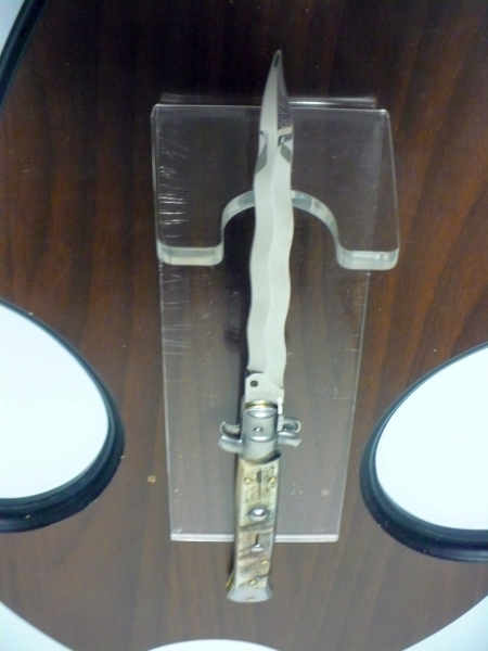 Frank Beltrame , italian stiletto - 28 cm , corno di ariete - lama kriss , modello FB 28/89K - 4