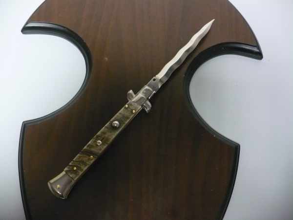 Frank Beltrame , italian stiletto - 28 cm , corno di ariete - lama kriss , modello FB 28/89K - 4