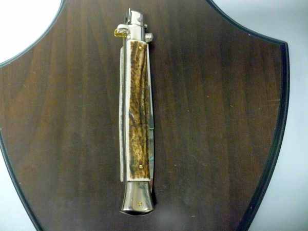 Picklock - Frank Beltrame - Italian stiletto -pugnale 28cm, lama baionetta- corno di cervo FB  P28/63 -4