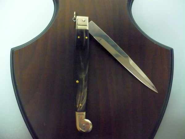 Siciliano A.G.A. Campolin sicilian fighting - italian stiletto 30 cm - brazilian buffalo horn - 4