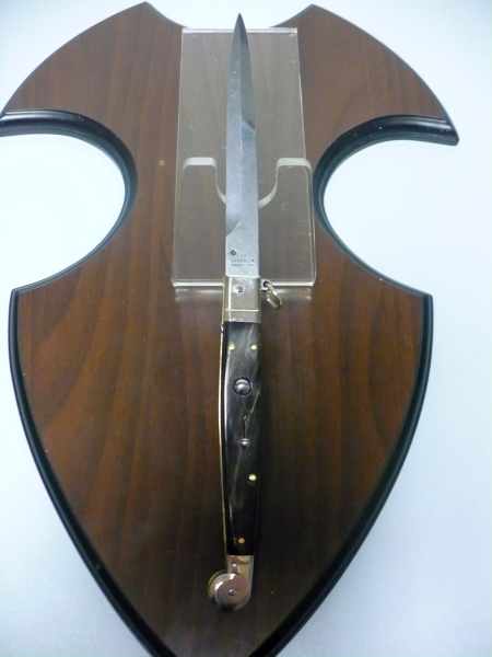 Siciliano A.G.A. Campolin sicilian fighting - italian stiletto 30 cm - brazilian buffalo horn - 4