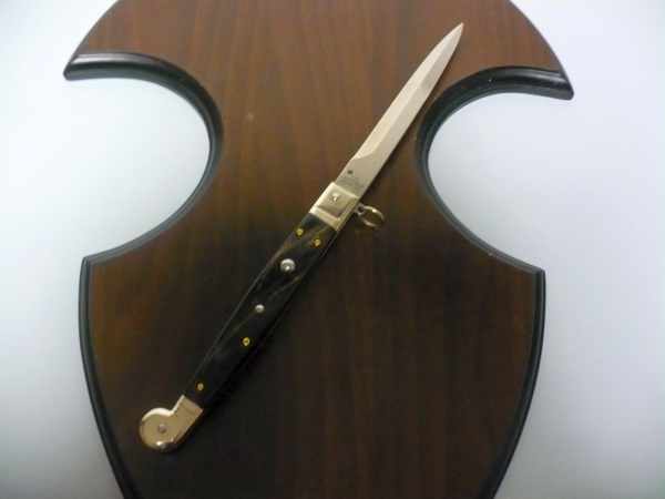 Siciliano A.G.A. Campolin sicilian fighting - italian stiletto 30 cm - brazilian buffalo horn - 4