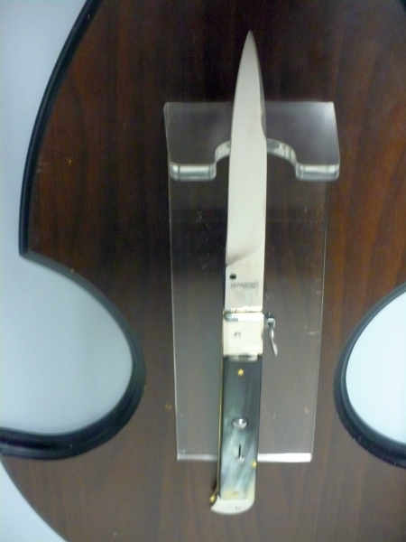Famiglia Spadon - stiletto  falcon /28 - bufalo brasiliano - lama a swedge vecchio stile - 4