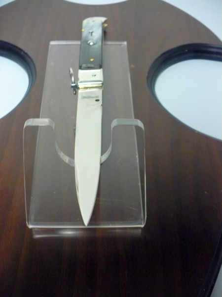 Famiglia Spadon - stiletto  falcon /28 - bufalo brasiliano - lama a swedge vecchio stile - 4