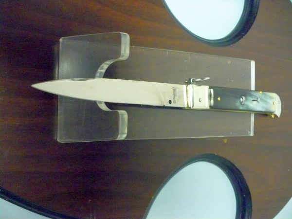 Famiglia Spadon - stiletto  falcon /28 - bufalo brasiliano - lama a swedge vecchio stile - 4